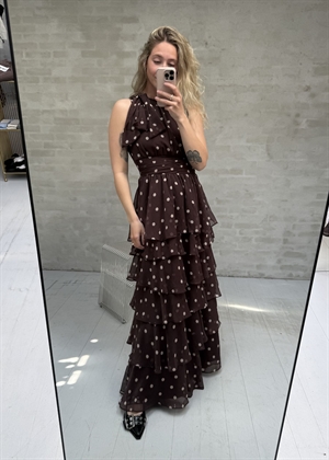 PRE-ORDER / Marli big dot kjole Brown Neo Noir